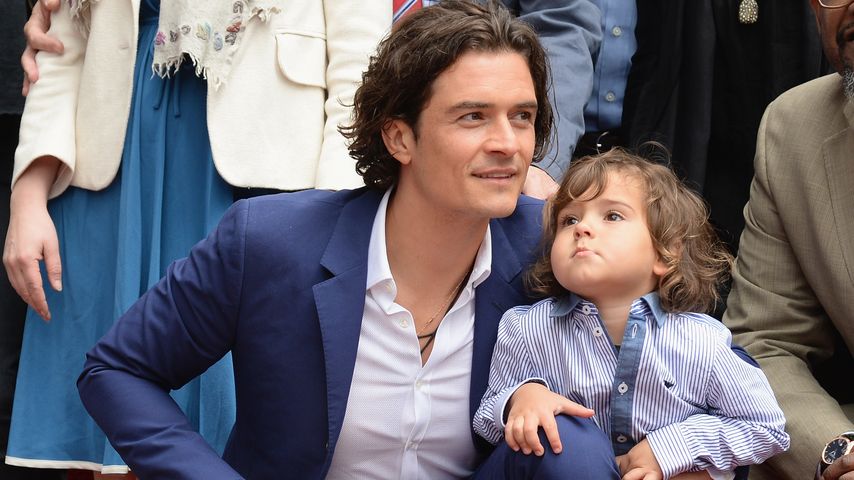 Orlando Bloom und Flynn Bloom im Jahr 2014