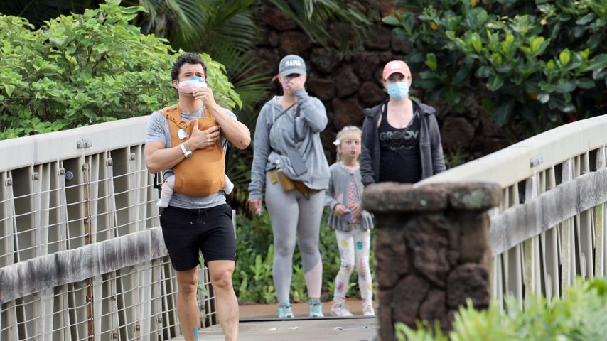 Orlando Bloom und Katy Perry mit ihrem Baby beim Wandern auf Hawaii