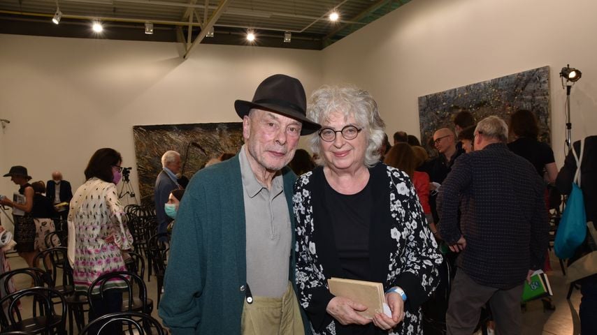 Oswald Wiener und Ingrid Wiener bei der Lesung zum 100. Geburtstag von HC Artmann, 2021
