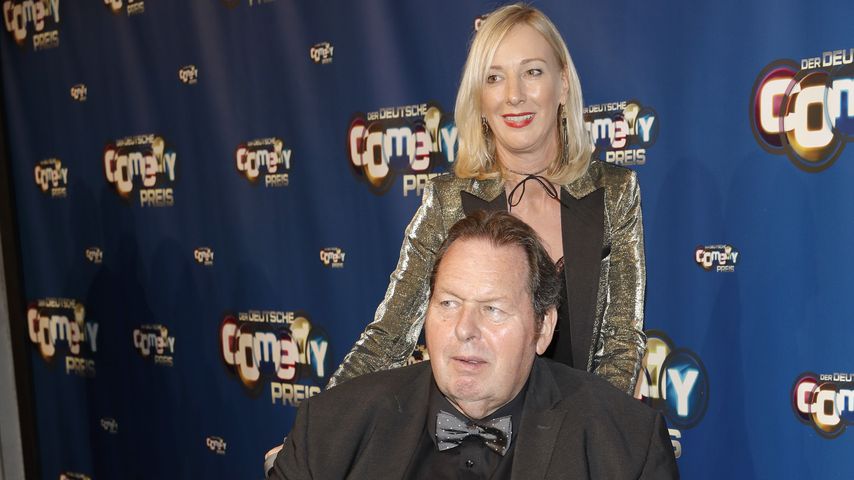 Ottfried Fischer und seine Partnerin Simone Brandlmeier beim Deutschen Comedy Preis 2017