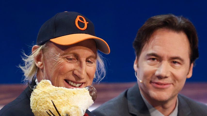 Otto Waalkes mit Michael Bully Herbig bei "Wetten, dass..??", Dezember 2014