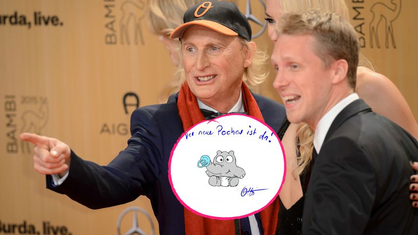 Fanboy-Moment! Otto malt für Oli Pochers Sohn Ottifanten