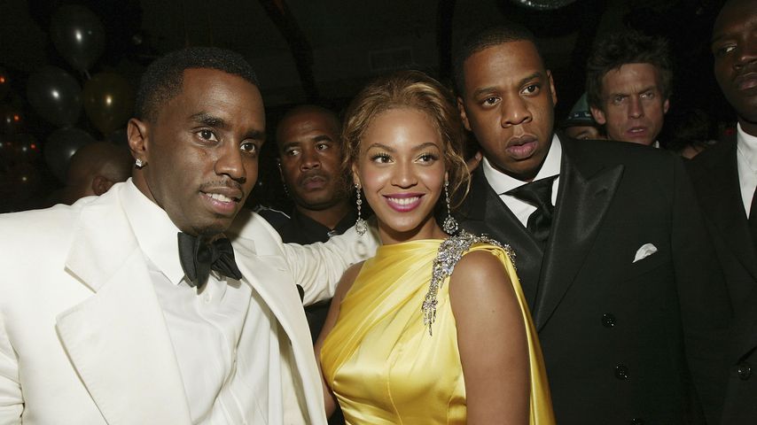 P. Diddy, Beyonce und Jay-Z 2004 in New York