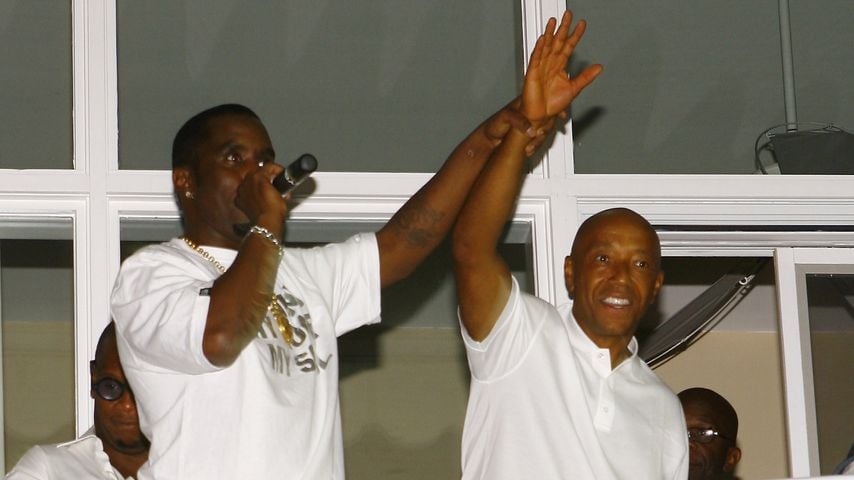 P Diddy und Russell Simmons bei einer White Party, 2007