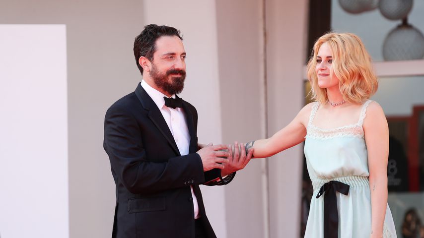 Pablo Larraín und Kristen Stewart im September 2021 in Venedig