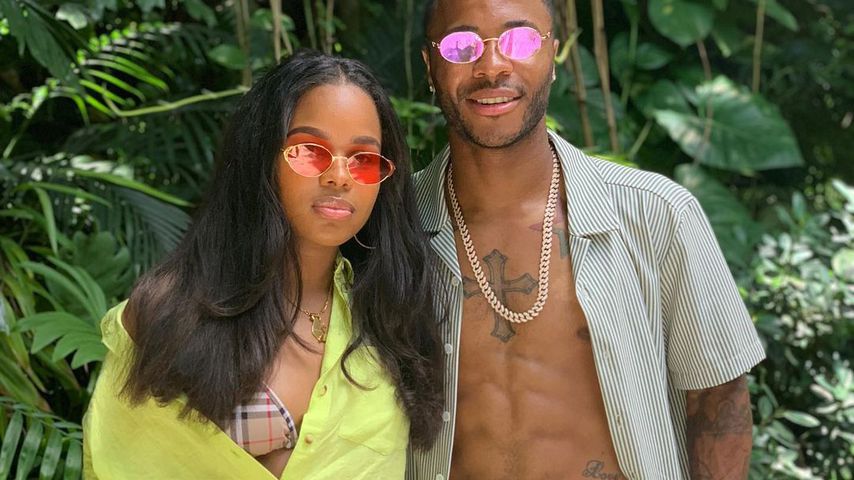 Paige Milian und Raheem Sterling im Juni 2019