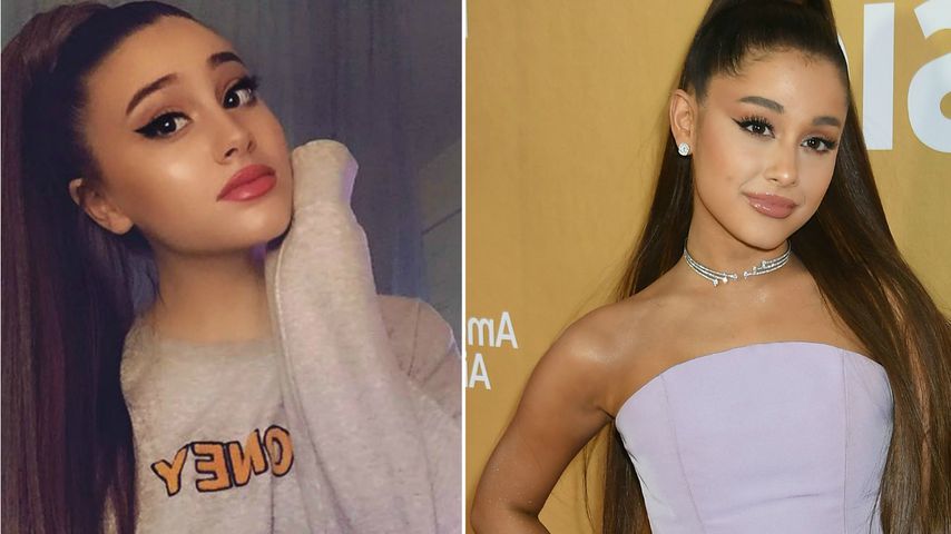 Collage: Paige Niemann und Ariana Grande, November 2019