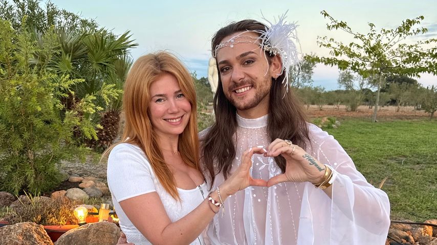 Palina Rojinski und Riccardo Simonetti bei seiner Hochzeit