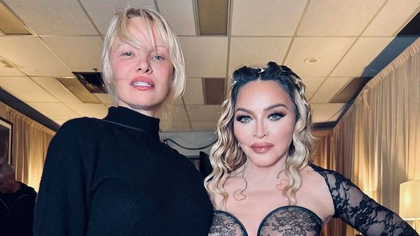 Pamela Anderson und Madonna, Februar 2024