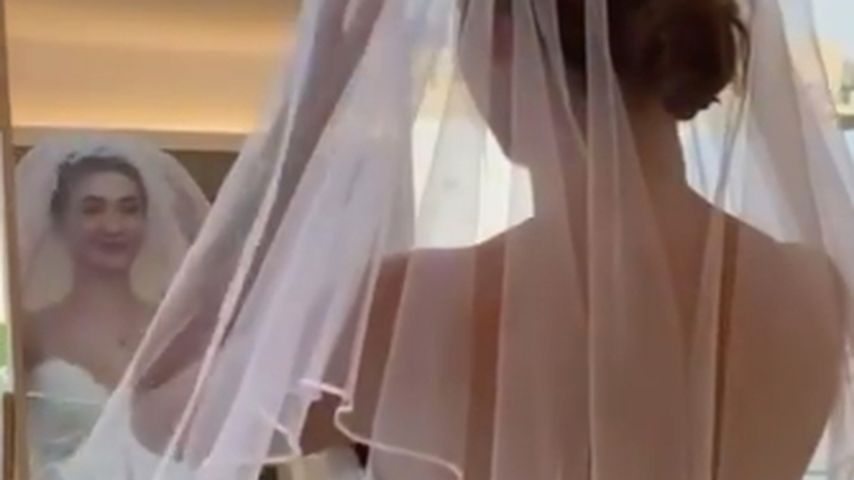 Paola Maria in ihrem Brautkleid