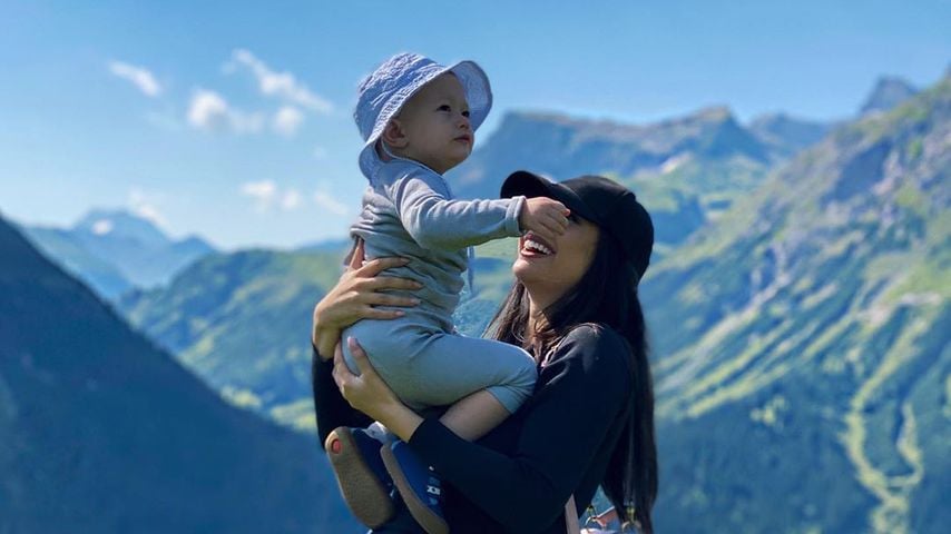 Paola Maria und ihr Sohn Leonardo im August 2020