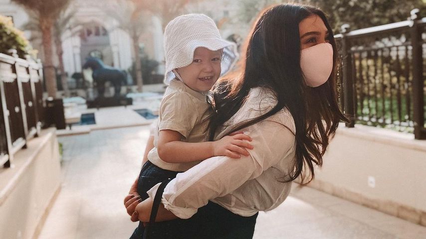 Paola Maria mit ihrem Sohn Leonardo