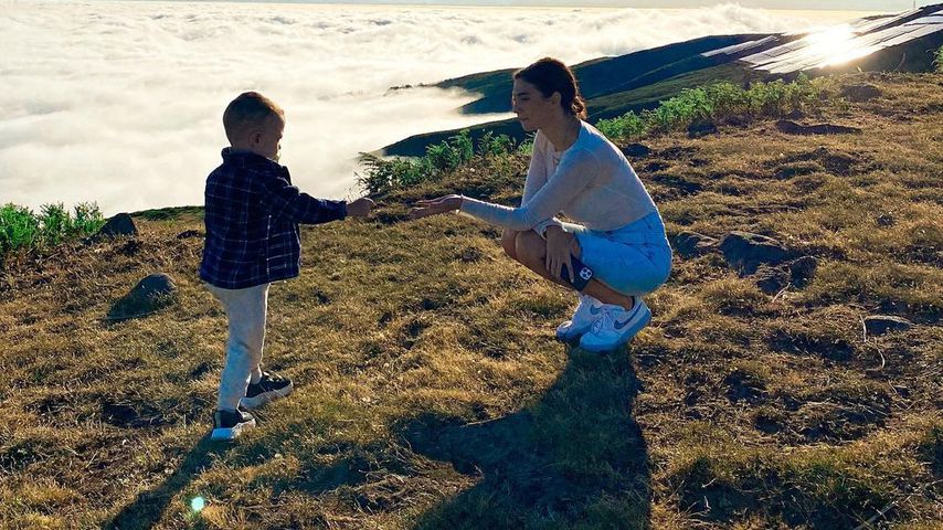 Paola Maria mit ihrem Sohn Leonardo