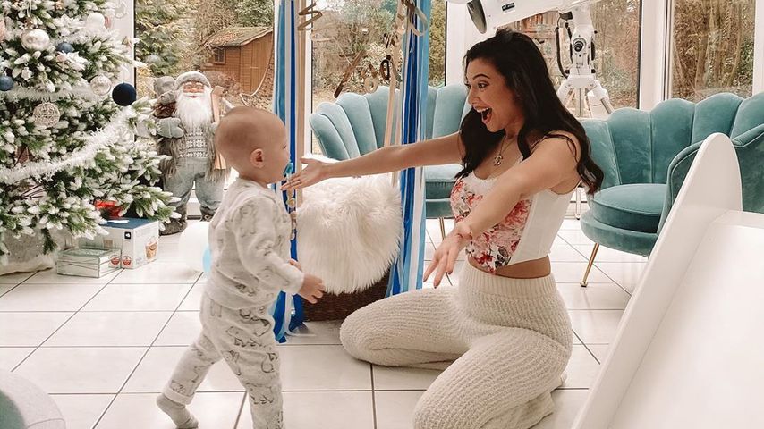 Paola Maria mit ihrem Sohn Leonardo, Januar 2019