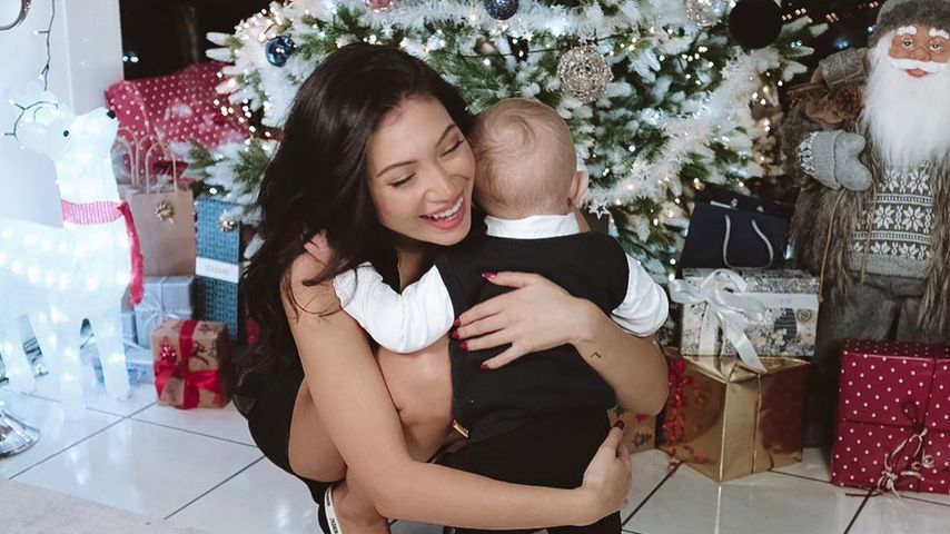 Paola Maria mit Sohn Leonardo an Weihnachten 2019