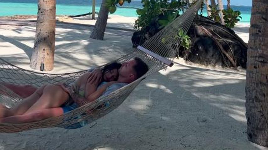Paola Maria und Alex Thoss auf den Malediven