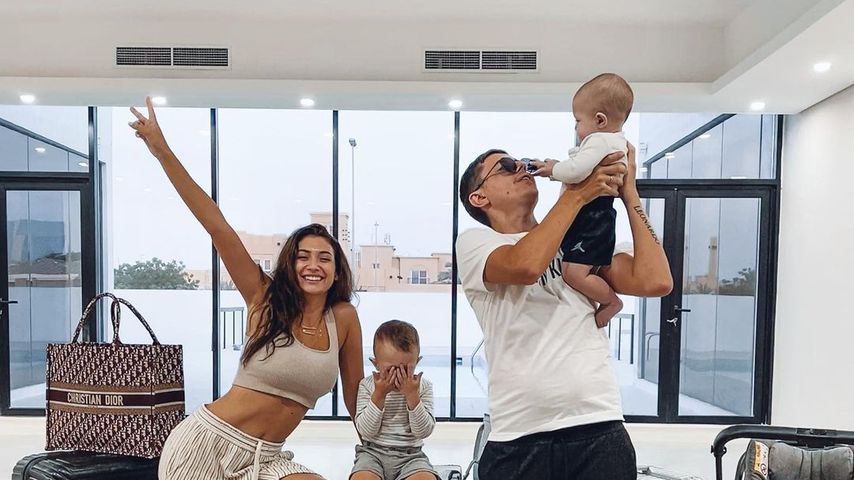 Paola Maria und Sascha Koslowski mit ihren Söhnen Leonardo und Alessandro