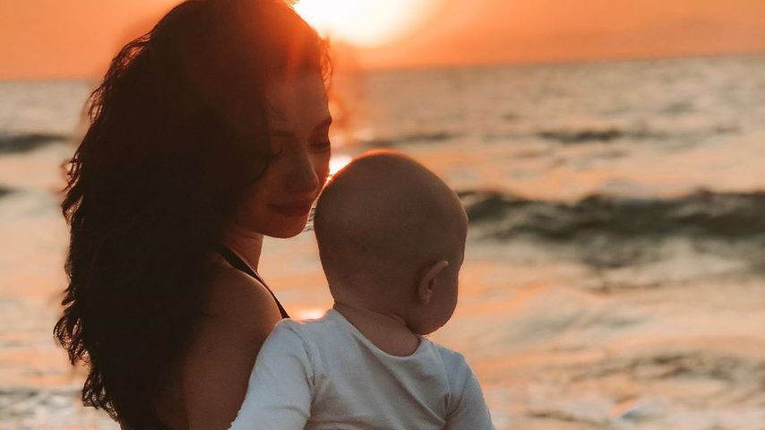 Paola Maria und Sohn Leonardo