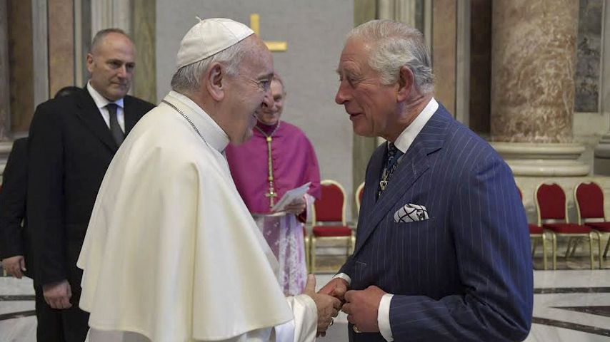 Papst Franziskus und Prinz Charles, Oktober 2019