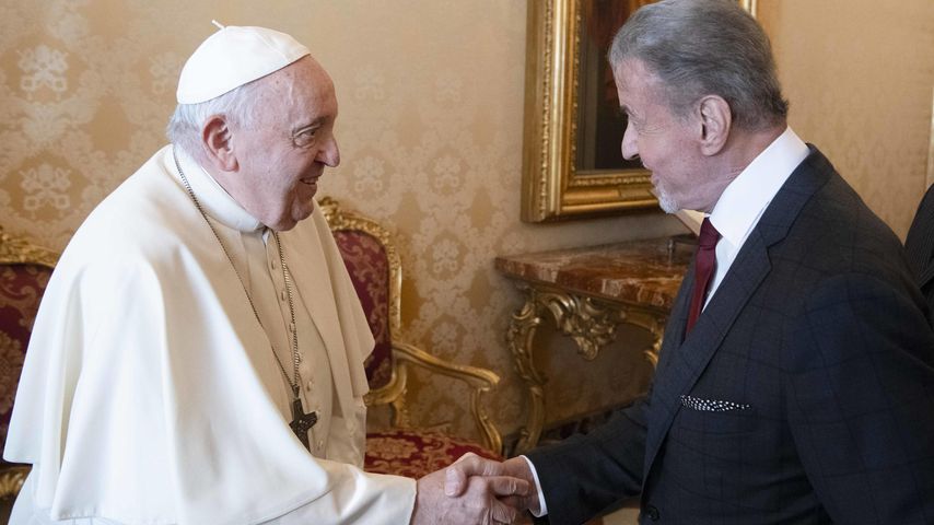 Private Audienz: Der Papst ist Fan von Sylvester Stallone!