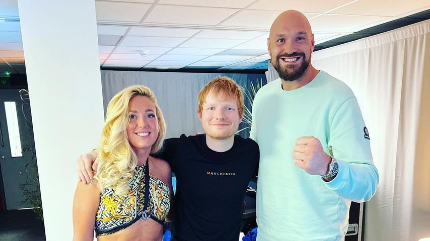 Paris Fury mit Ed Sheeran und Tyson Fury