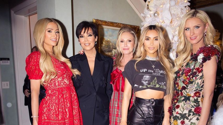 Paris Hilton, Kris Jenner, Kathy Hilton, Kim Kardashian und Nicky Hilton