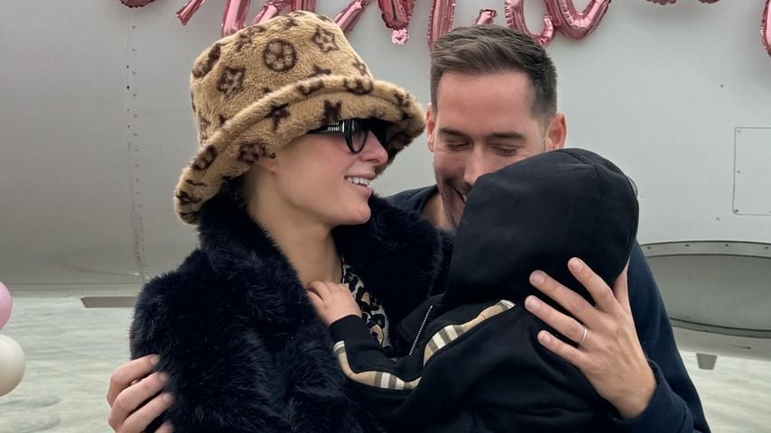 Paris Hilton mit ihrem Mann Carter und ihrem Sohn Phoenix