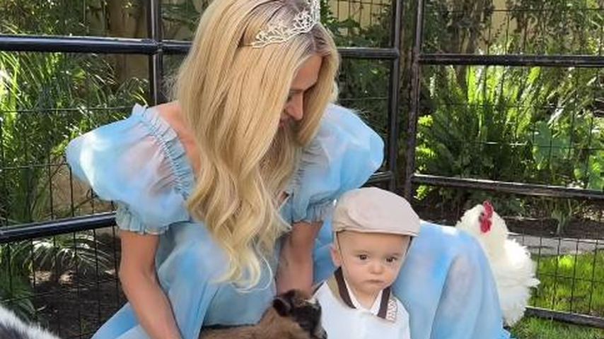 Paris Hilton mit ihrem Sohn
