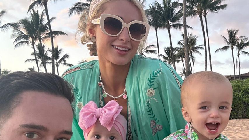 Paris Hilton mit ihren beiden Kindern