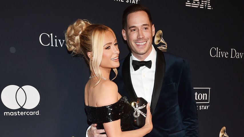 Paris Hilton und Carter Reum auf der Pre-Grammy-Gala 2023