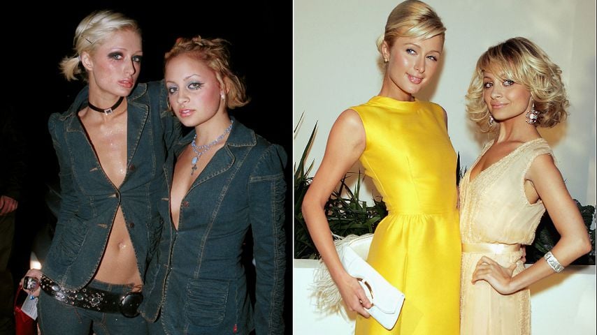 Collage: Paris Hilton und Nicole Richie