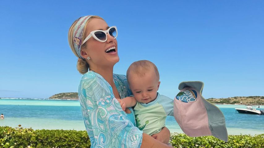 Baby an Bord: Paris Hilton paddelt mit ihrer kleinen Familie