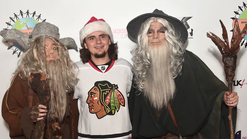 Paris Jackson, Prince Jackson und Gabriel Glenn in Verkleidung in Encino, 2019