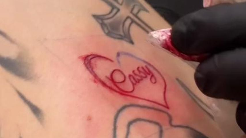 Partnertattoo von Cassy Cassau und Coach Bennet