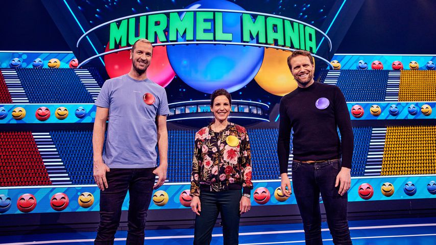 Pascal Hens, Sabrina Mockenhaupt und Julius Brink bei "Murmel Mania"