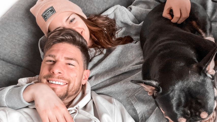 Pascal Kappés mit seiner Freundin Gabriele und ihrem Hund