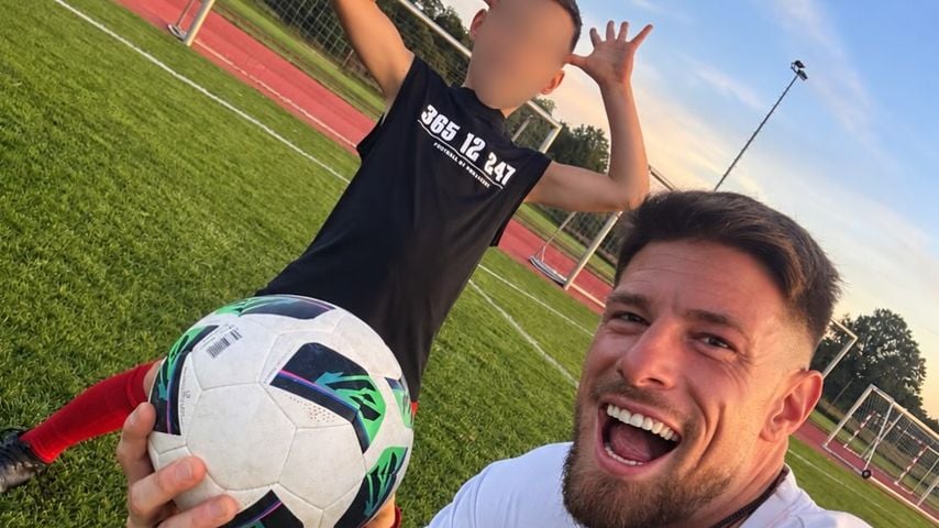Pascal Kappés mit seinem Sohn