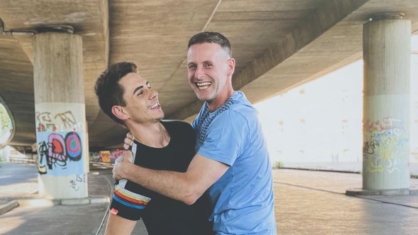 Pat Müller und sein Freund Sebastian