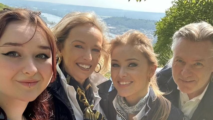 Patrice Aminati mit ihrer Familie