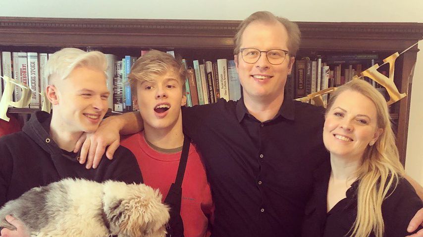 Patricia Kelly mit ihrer Familie, Februar 2020