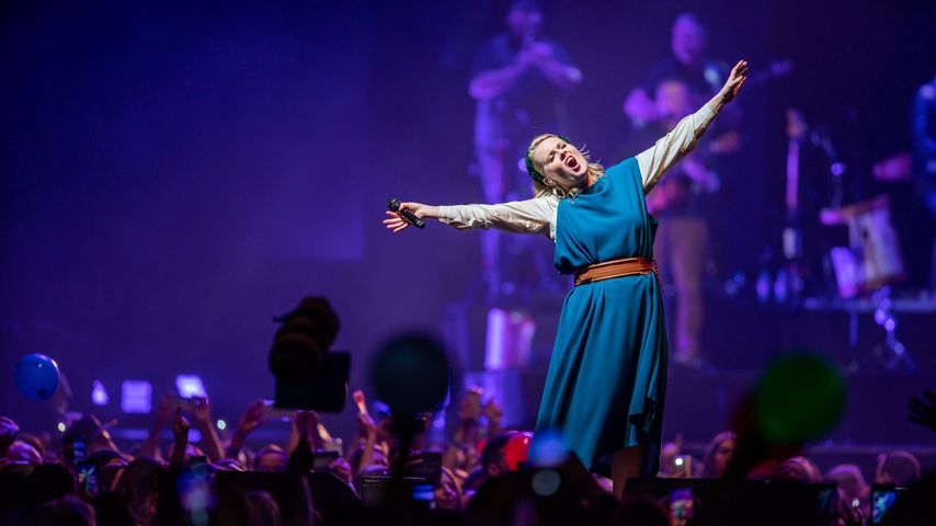 Sängerin Patricia Kelly bei einem Konzert in Köln