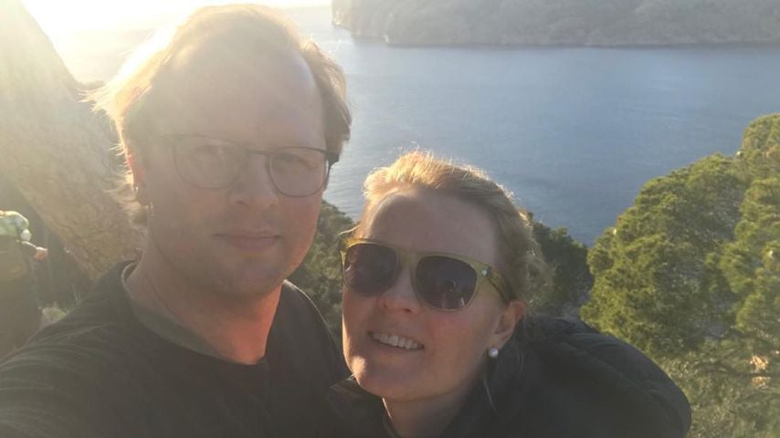 Denis Sawinkin und seine Frau Patricia Kelly, Februar 2019
