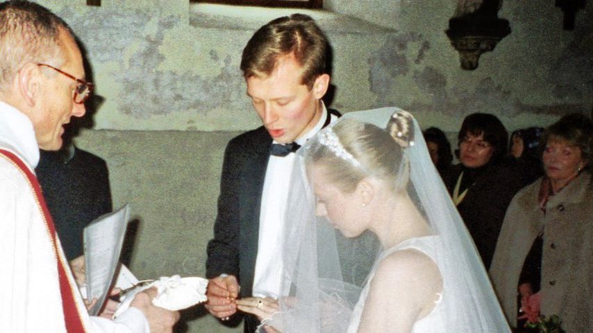Patricia Kelly und ihr Mann Denis Sawinkin bei ihrer Hochzeit 2001
