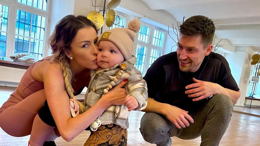 Patricija Ionel, ihr Sohn und Philipp Boy beim "Let's Dance"-Training