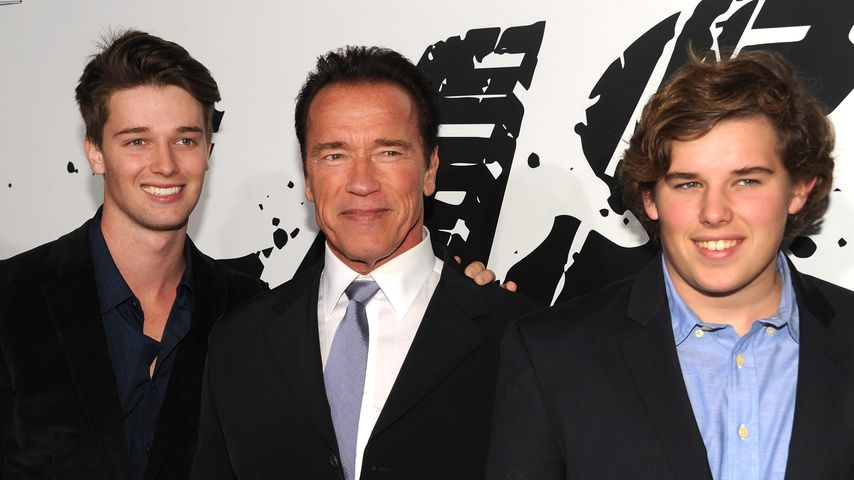 Patrick, Arnold und Christopher Schwarzenegger im Januar 2013