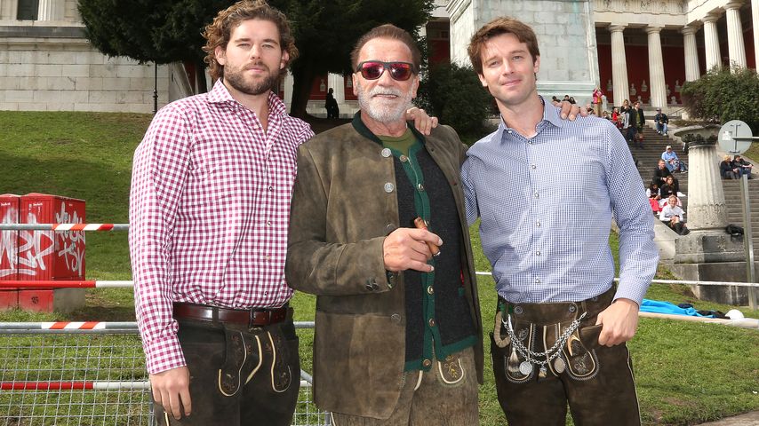 Patrick, Arnold und Christopher Schwarzenegger, September 2022
