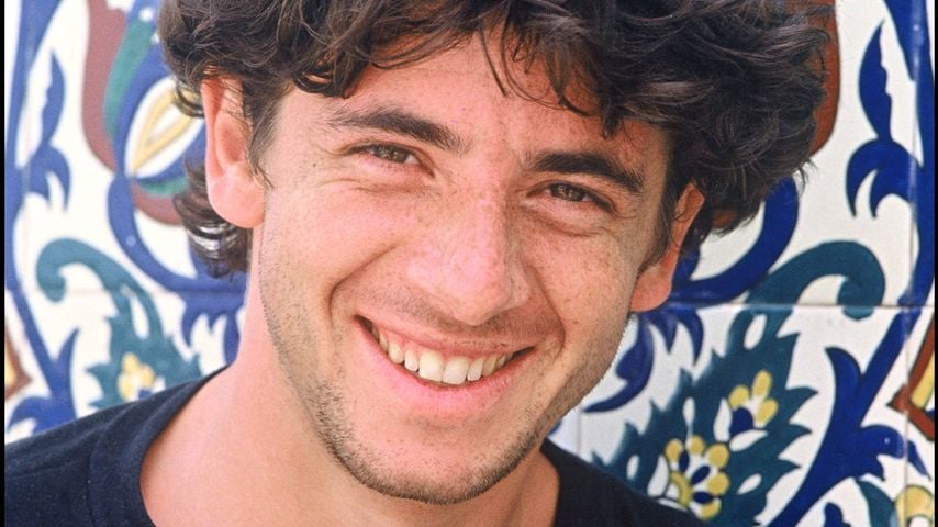 Patrick Bruel in Marokko für die Sendung "Embarquement immédiat", 1988