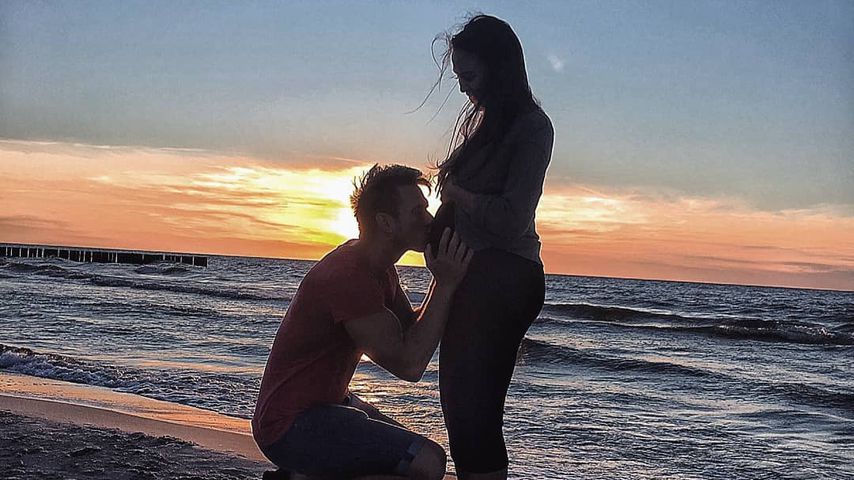 Patrick Fabian mit seiner Freundin Lea