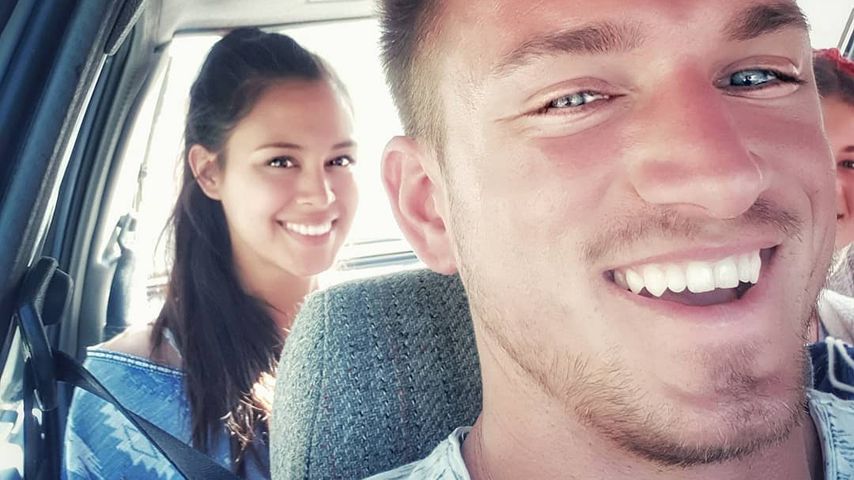 Patrick Fabian mit seiner Freundin Lea, Mai 2019