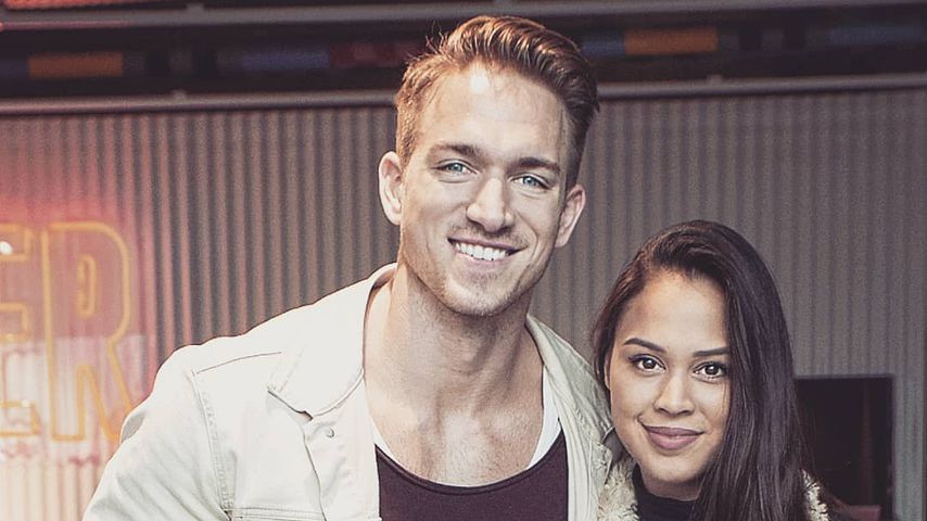 Patrick Fabian und seine Freundin Lea, Oktober 2019